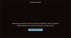 Desktop Screenshot of championsoundmusic.com